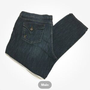 KUT from the Kloth Women Sz 16 Barlot Boyfriend Jeans 5-pocket Stretch Skiny Leg